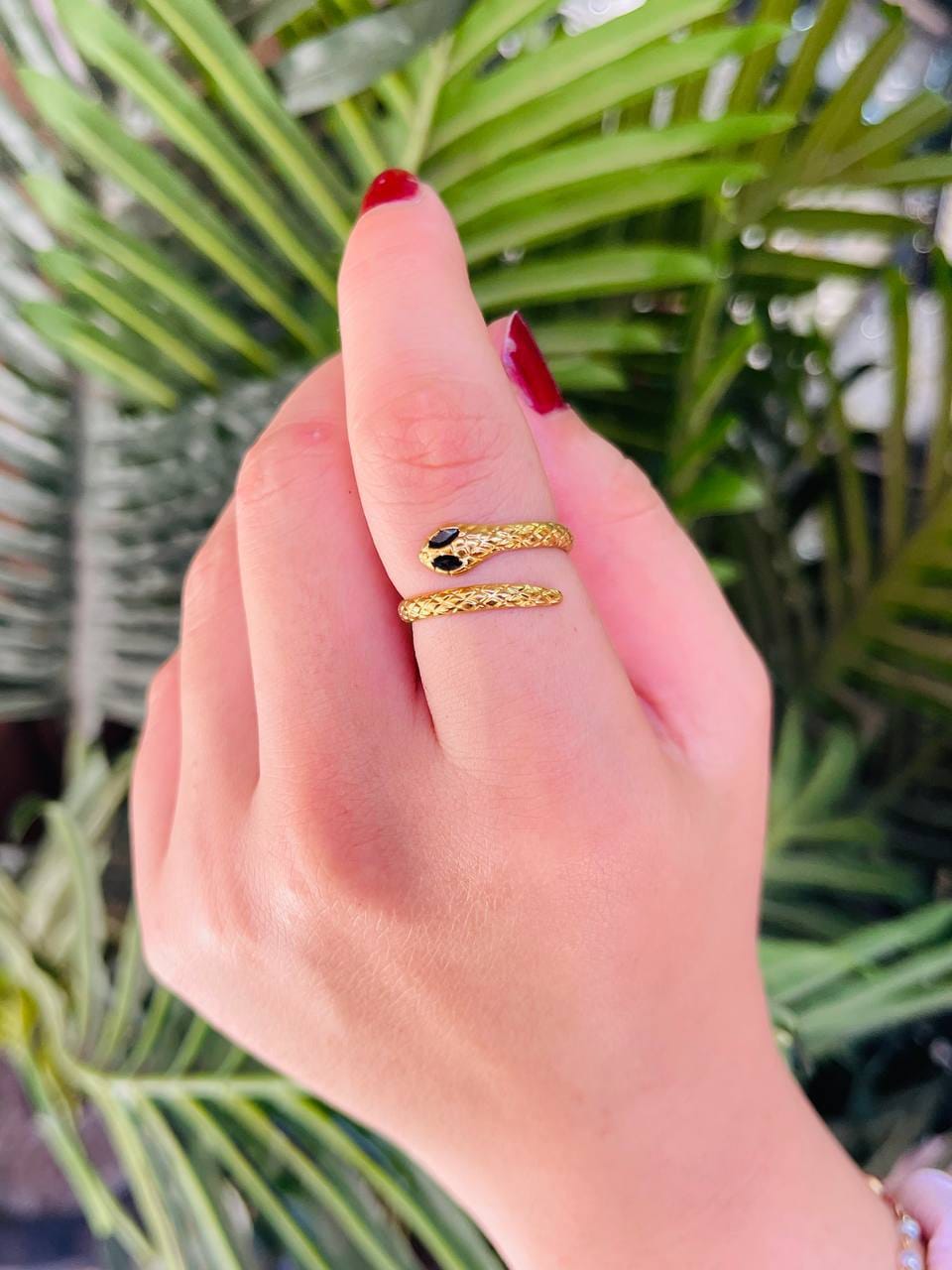 Textured Serpent Wrap Ring