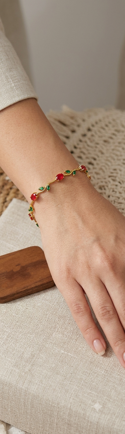 Gold-Plated Tulip Bracelet