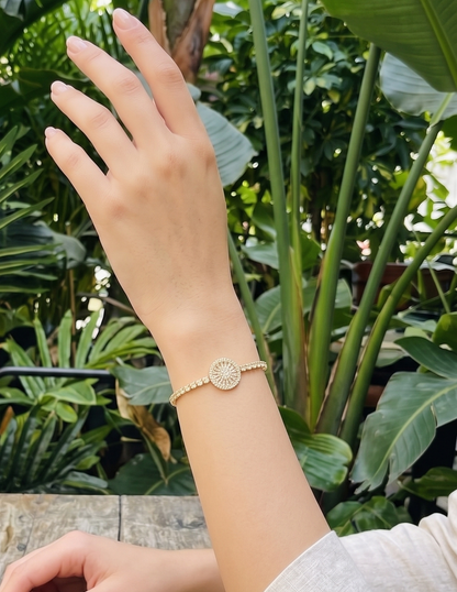 The Radiant Halo Crystal Bracelet